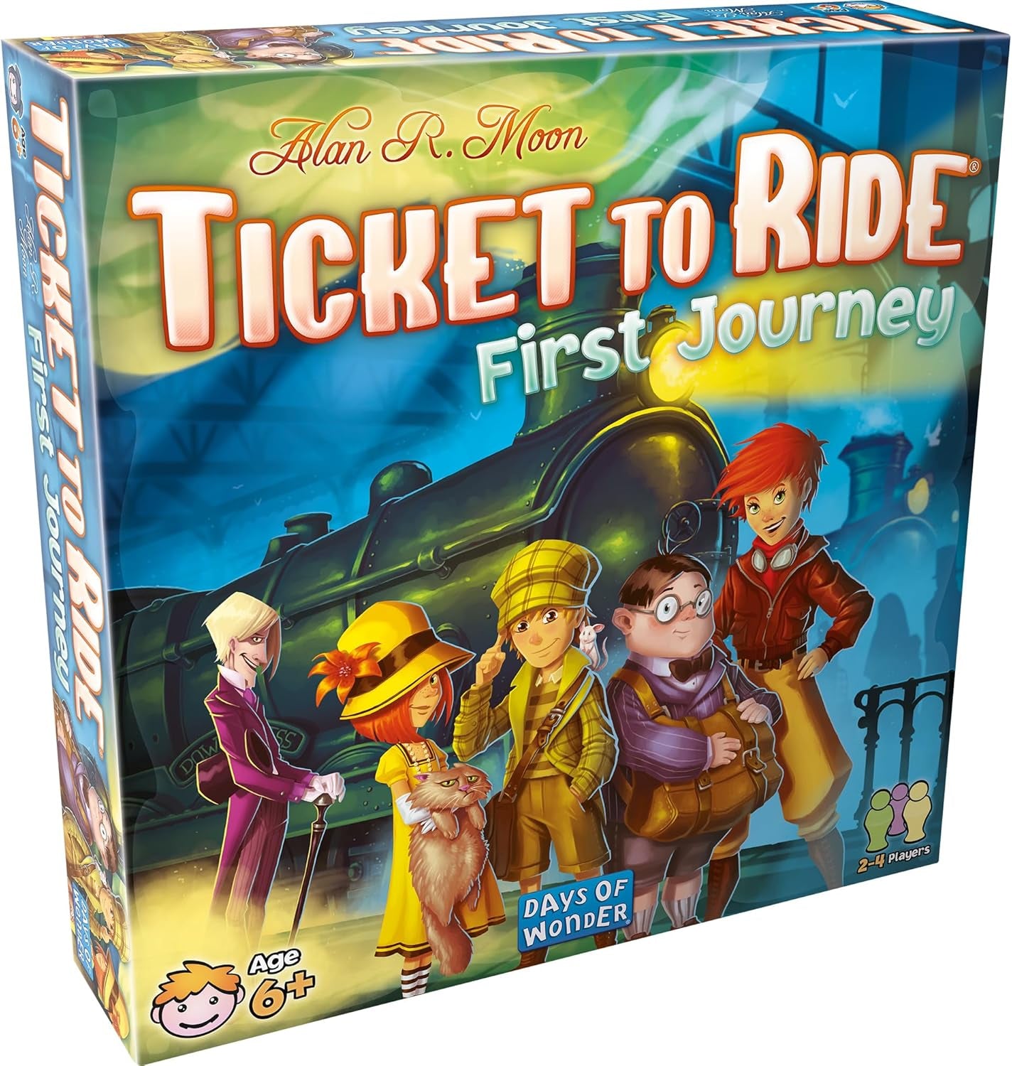 Ticket to Ride First Journey Board Game - Fun and Easy for Young Explorers! Train Strategy Game, Family Game for Kids & Adults, Ages 6+, 2-4 Players, 15-30 Min Playtime, Made by