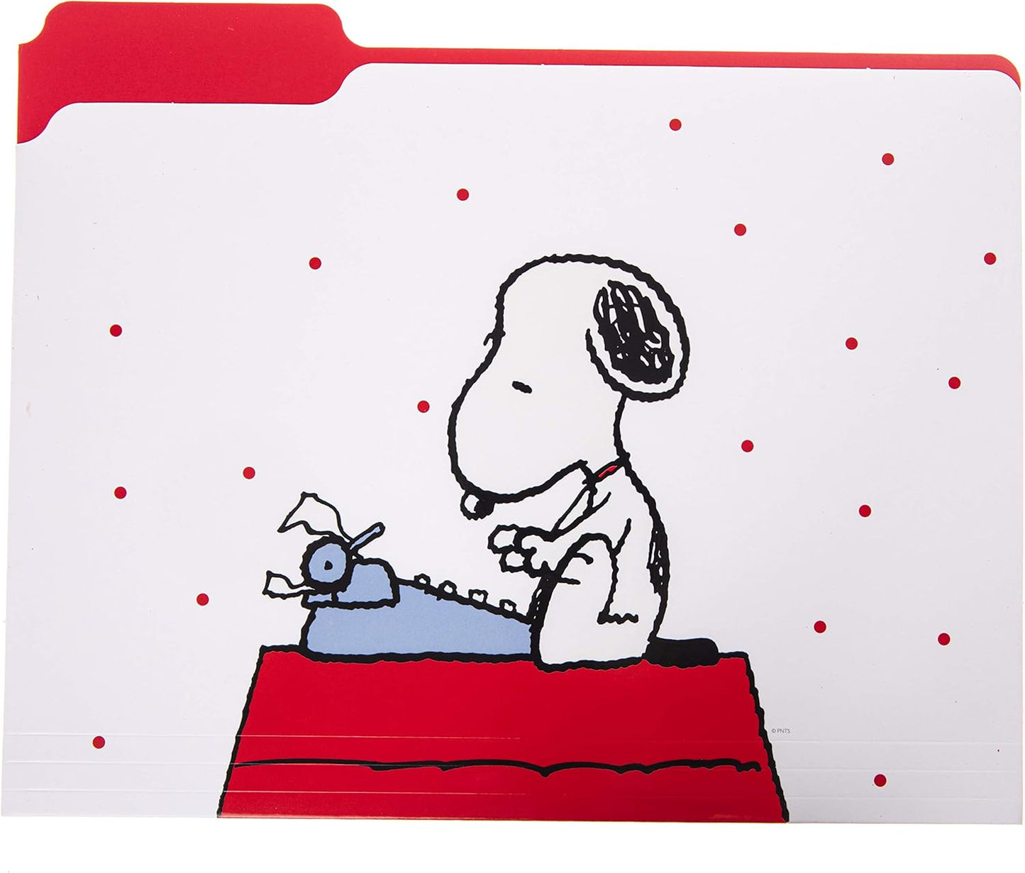 "Snoopy" File Folder Set – File Set Includes 9 Folders and 3 Unique Go-Getter Designs, Embellished W/Gold Foil on Durable Triple-Scored Coated Cardstock