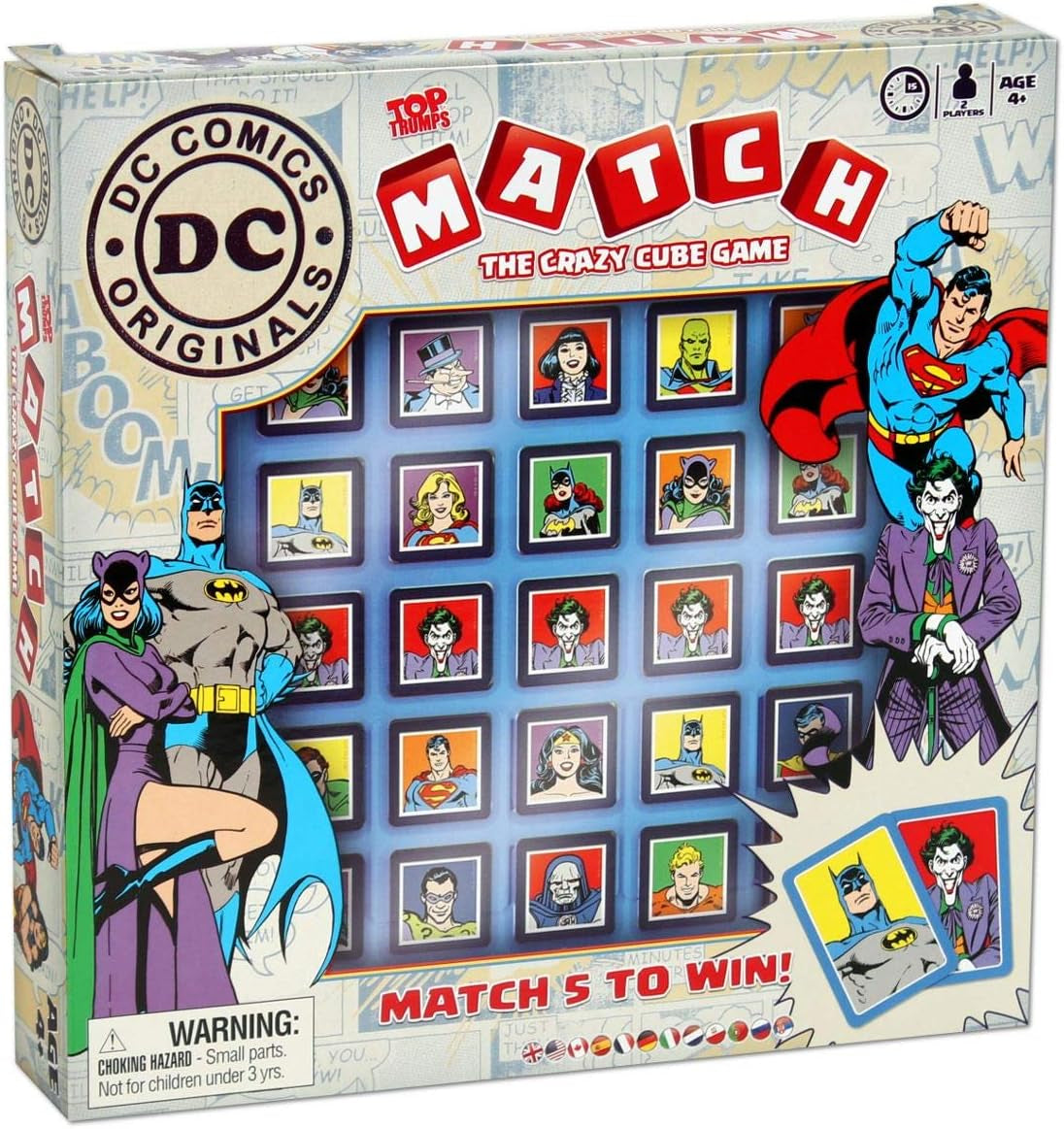 DC Superheroes  Match Board Game